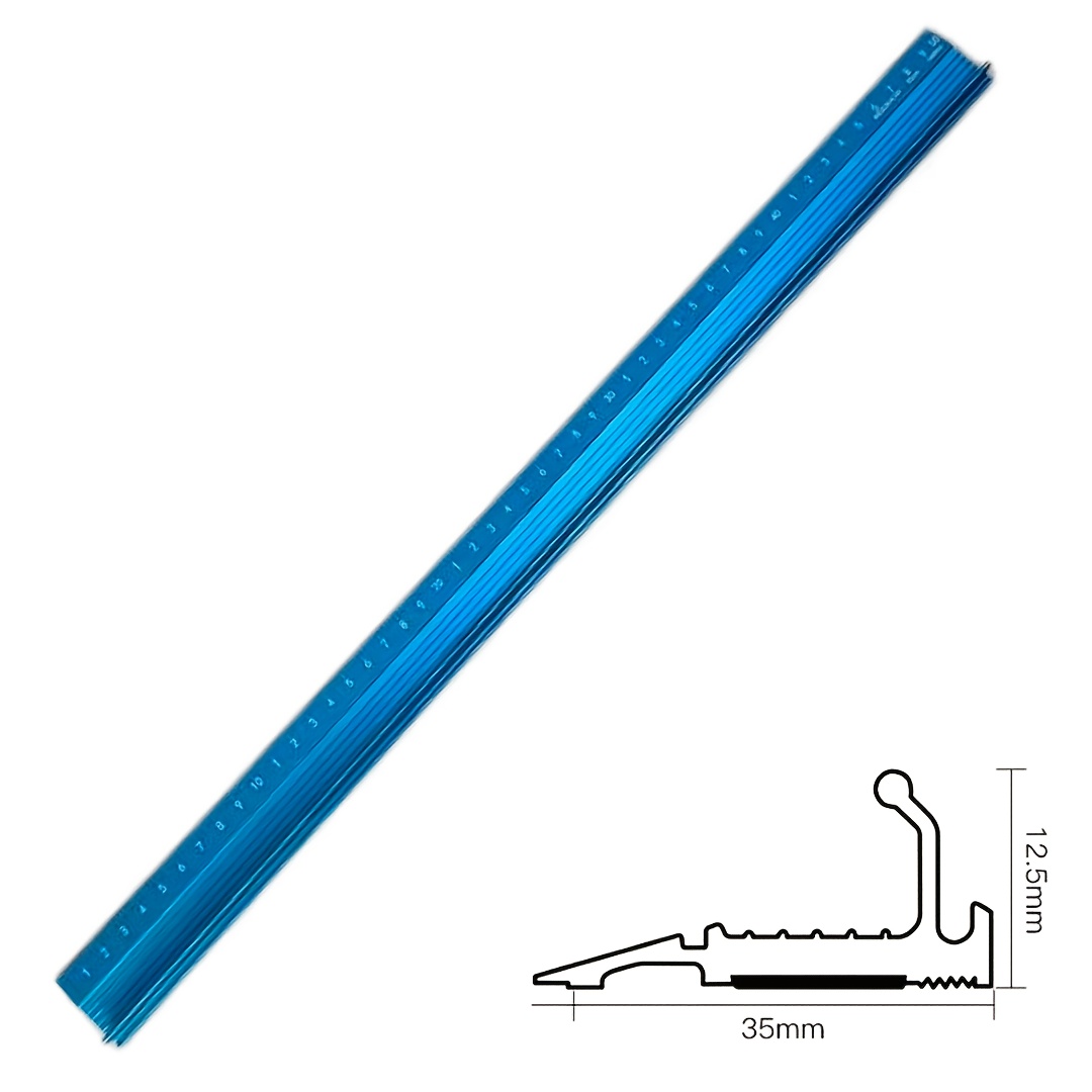 TEMU Righello di taglio in di alluminio ad precisione da 60 cm/23,62 pollici, strumento di misurazione di precisione marca , taglio per legno, uso