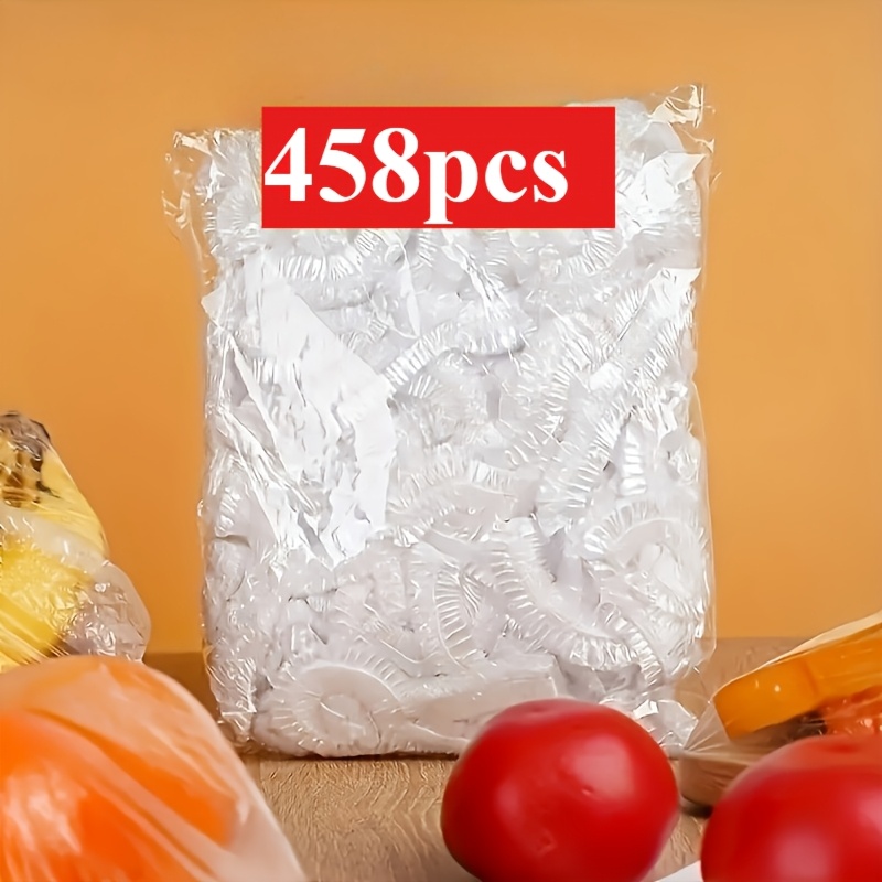 TEMU Couvercle pour batterie de cuisine 458 pièces, film plastique jetable transparent - Matériau en polypropylène de qualité alimentaire adapté aux
