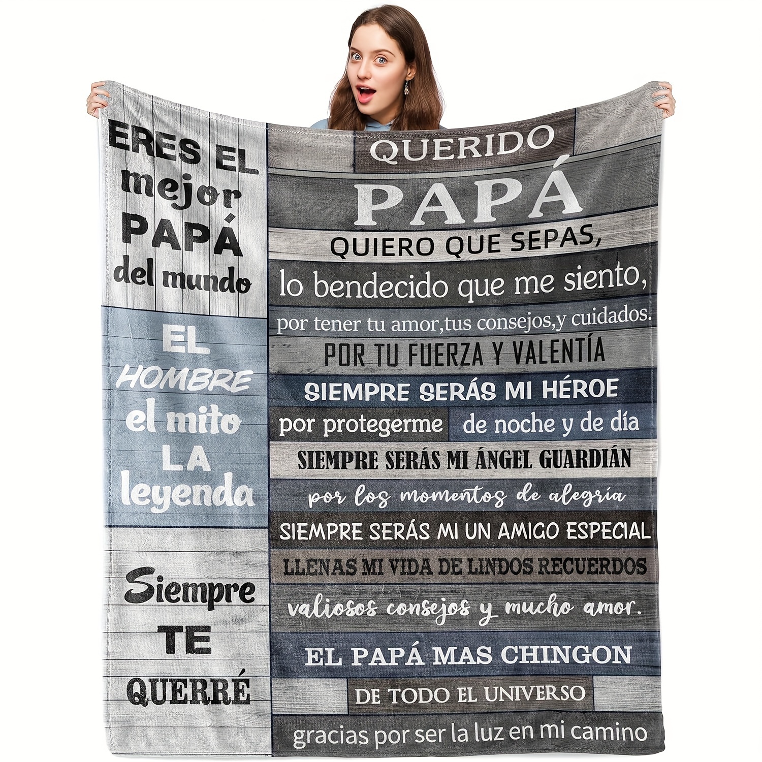 

Cozy Spanish-inspired Flannel Throw Blanket - Perfect Gift For Dad, For Couch, Bed, Office, And Travel - Use