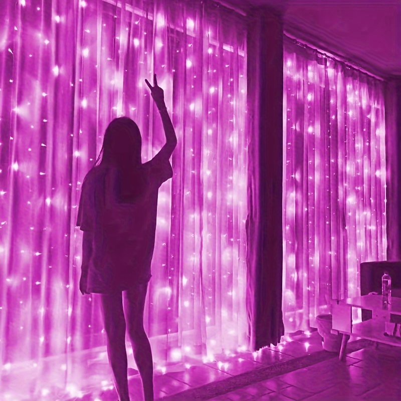 200 led pink usb string lights 3mx2m remote control home - Temu