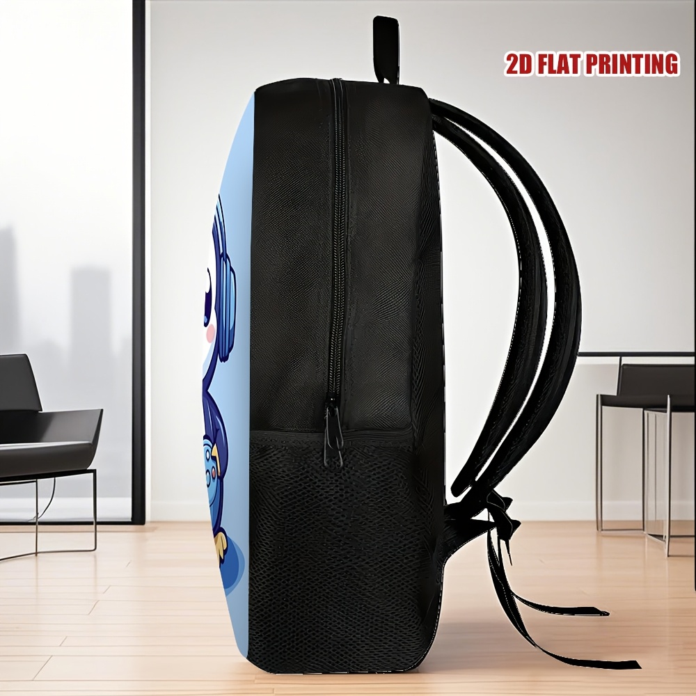 One Smiling Penguin-Themed Gaming Backpack, Featuring Adjustable Straps And Ample Storage, Perfect for Travel And Everyday Use., For Teenager