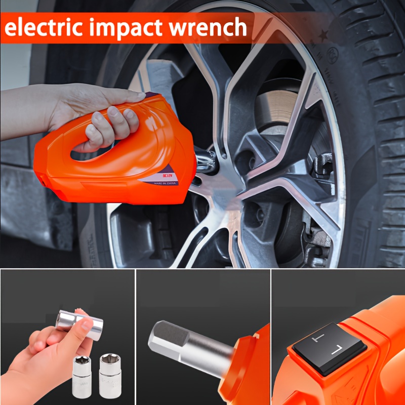 2 Specifications: A: Hydraulic Jack 45cm with Built-in Tire Pump and LED Light, B: 53cm Hydraulic Jack + Electric Wrench Set, Essential Car Tools, 12V Electric Car Jack Max 5 Ton/4999.95 KG Hydraulic Jack for SUV, MPV, Sedan, Small Truck Tire