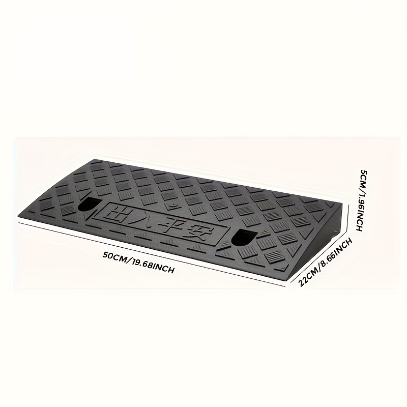 Image of Sturdy Mobile Vehicle Ramp - 19.7x8.7x1.96 Inch Entry Ramp For Lawnmowers, Automobiles, And Animals