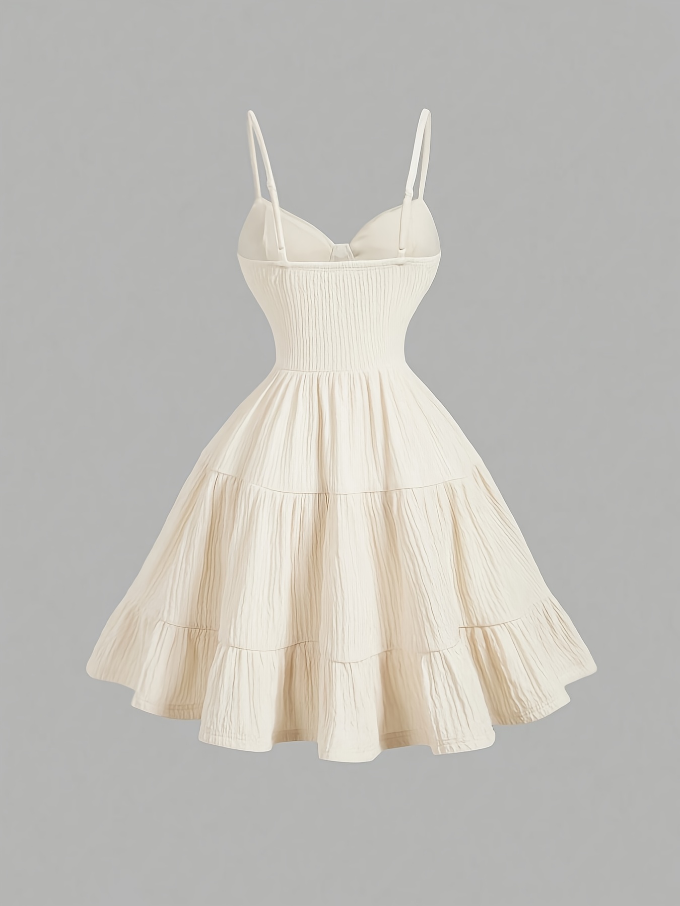 cream sleeveless mini dress womens casual sleeveless - Temu Italy