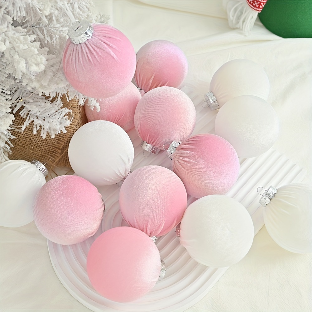 

3.15" Diameter Christmas Ball Set, Christmas Party Decoration, Hanging Decorations. (15 Pieces/ Box)