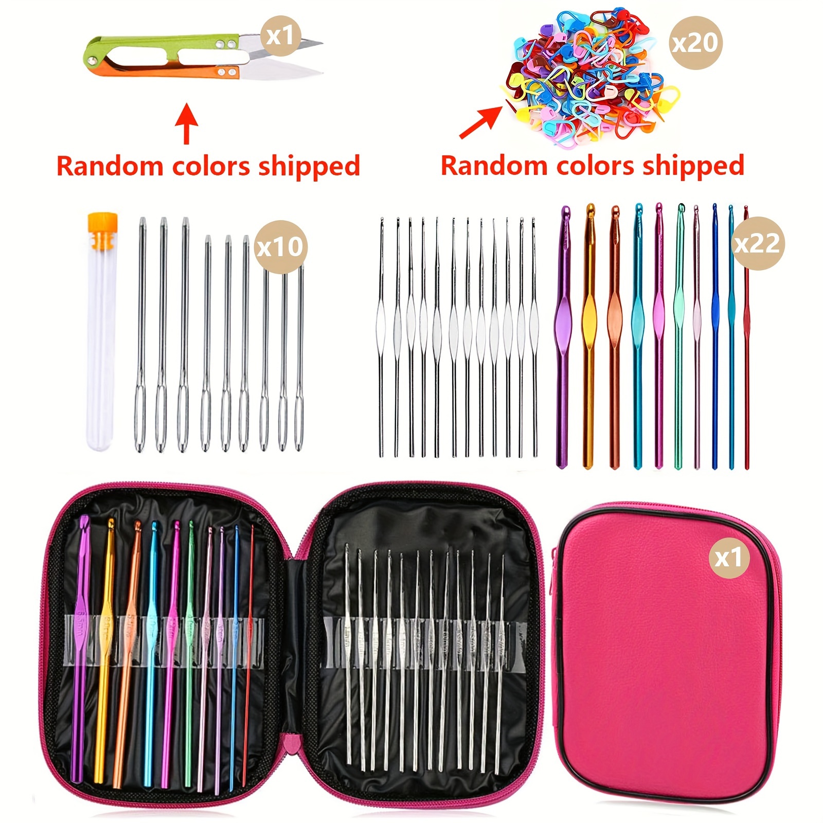 Set of 10 Crochets 22/40/48 Needle Knitting Machine Parts Yarn Threader  Crochet Components Knitting Supplies and Tools Plastic - AliExpress