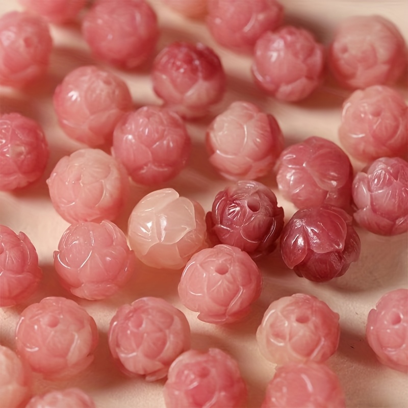 30pcs 12mm Step By Step Lotus Wealth Spending Chinese Style Bead Ornaments