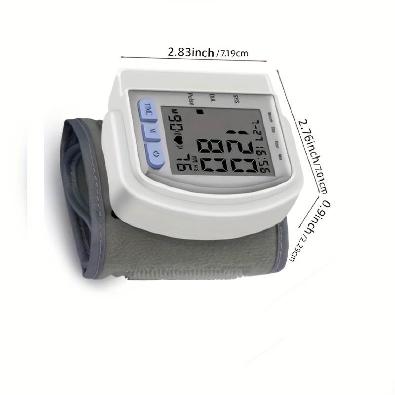 automatic wrist   with large lcd screen adjustable cuff   detection irregular heartbeat alert battery powered batteries not included 36v or lower safe for adults for summer Product details 12