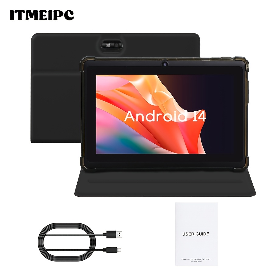 Itmeipc 7-inch 14 Tablet - 4gb (2+2 Expansion) And 32gb Rom, -core Processor, Hd Ips Display, Dual Cameras, Supports Memory Card Expansion, With Protective Case, Pad, Tablet, Tablet, Pad