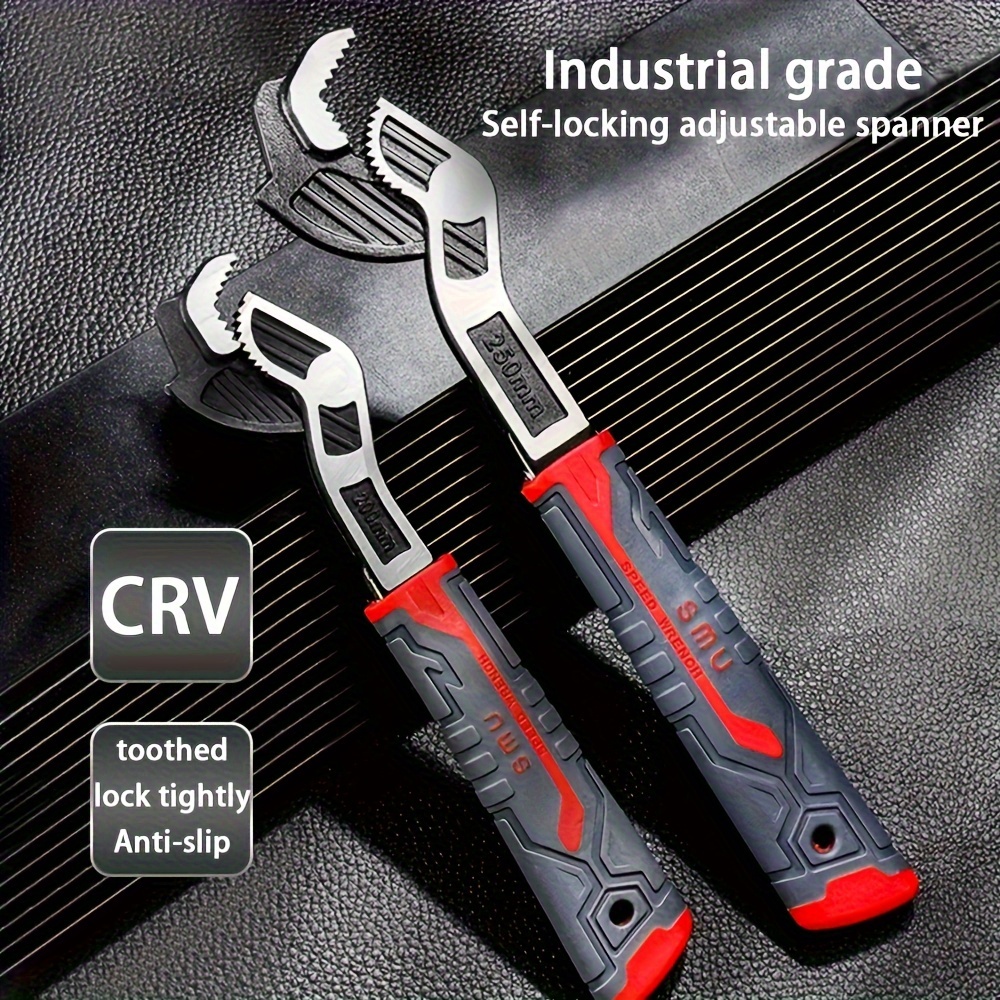 

1-pack Self-tightening Wrench, Multi-functional Fast Self-locking Wrench, , Precision Toothed Adjustable Socket Wrench, Suitable For Air Conditioning Repair, Repair, And Daily Household Maintenance.