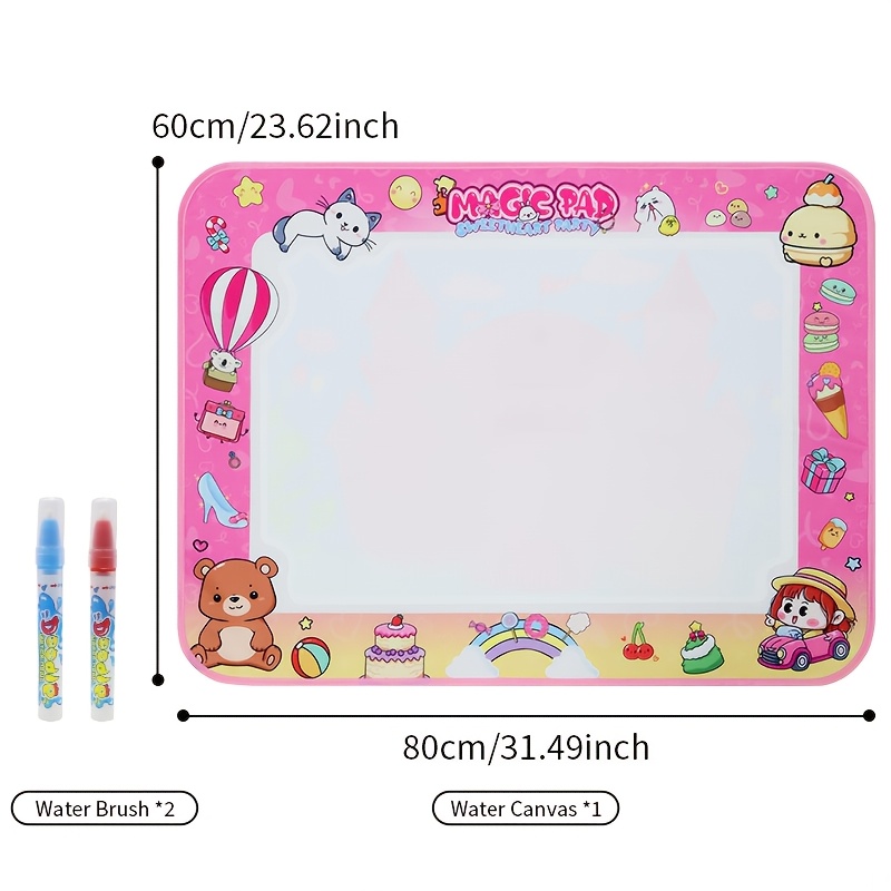 TEMU Water , Reusable Water Drawing Play Mat, No Mess Canvas, Toy For Boys Girls, Indoor Outdoor Birthday Christmas Party Gift, The Color Of The