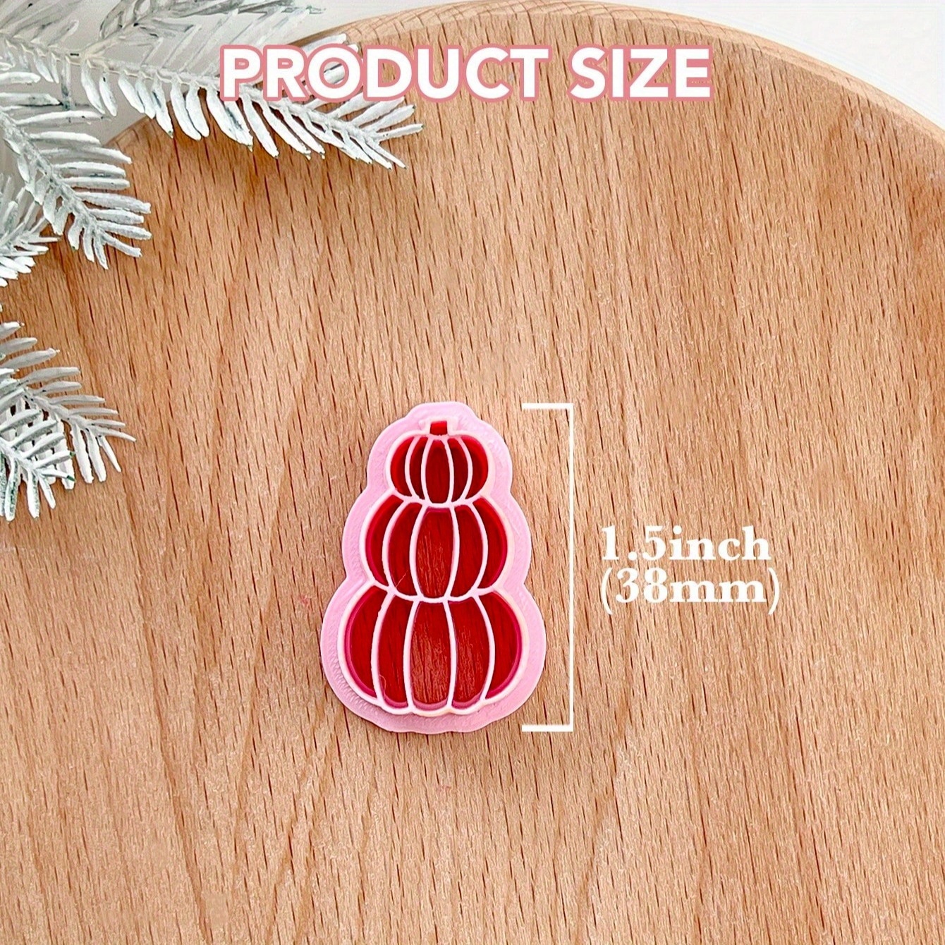 TEMU Fall Pumpkin Polymer Clay Cutters, Boho Clay Earring Cutter For Polymer Clay Jewelry Making, Polymer Clay Stud Earring Making Tool, Clay Jewelry