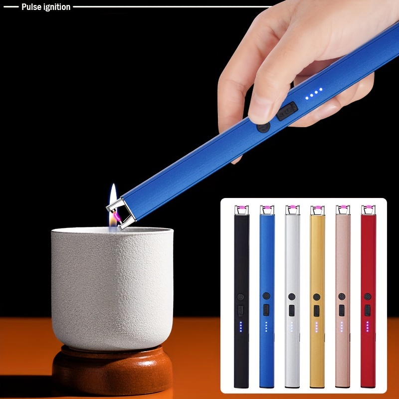 a windproof rechargeable arc igniter   usb for outdoor and kitchen use allowing   to light candles extendable rechargeable lighters for outdoor camping kitchen ignition guns and ignition rods lighters