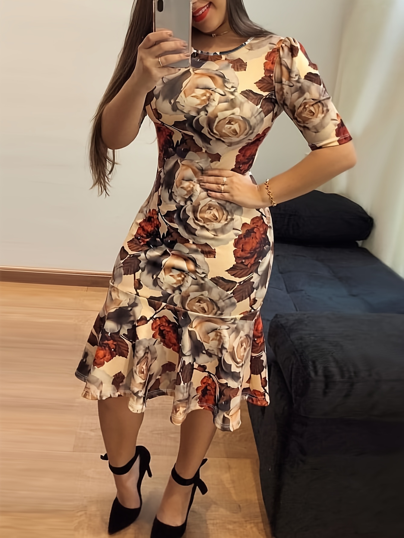rose and dress sold on Temu United States