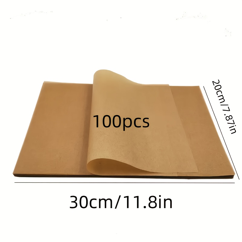50 100pcs 8x12 inch pre cut baking parchment   convenient and quick helper for baking