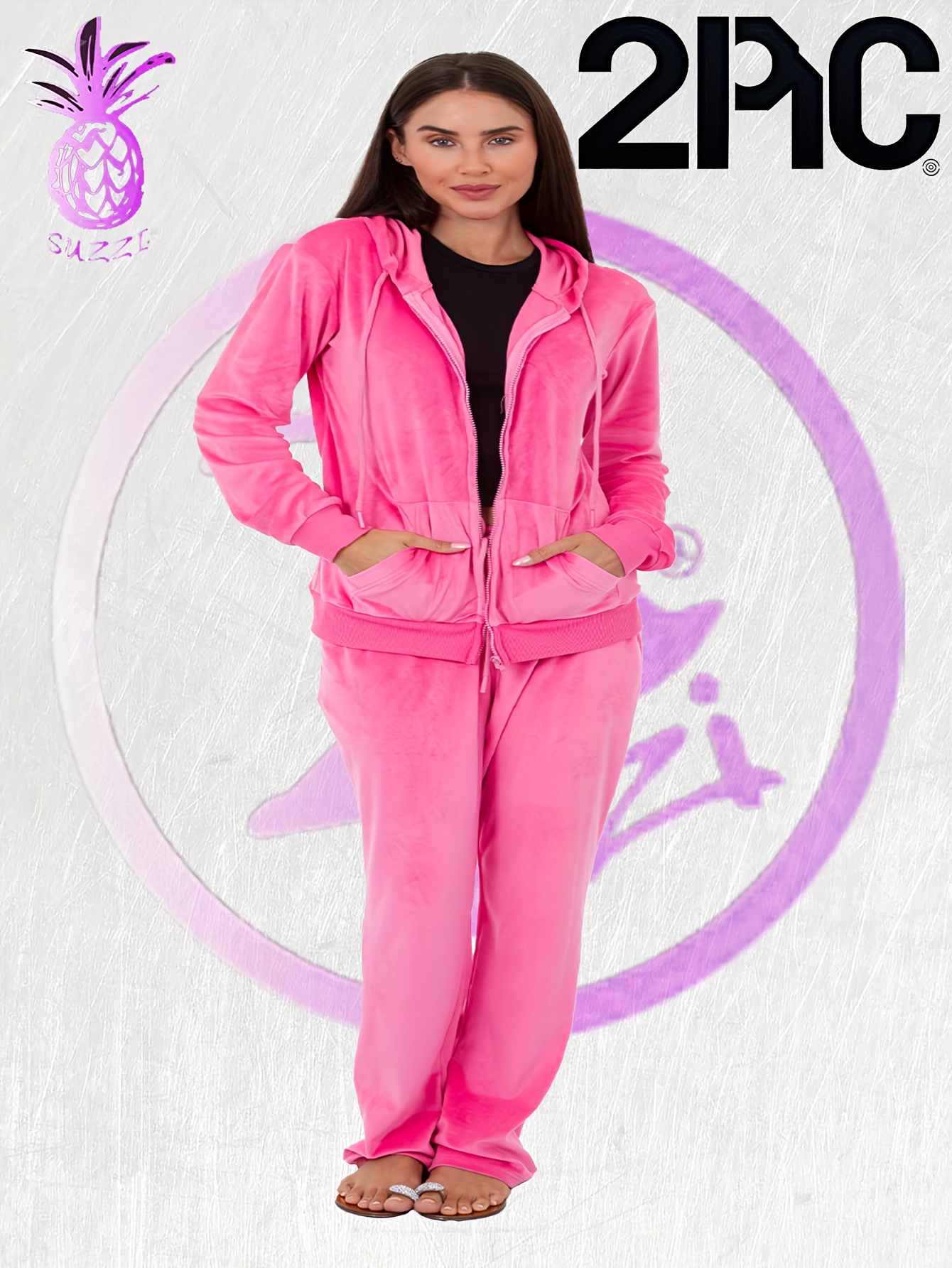 Fixmatti Tracksuit Sweatpants Matching Sets For Women Two Piece