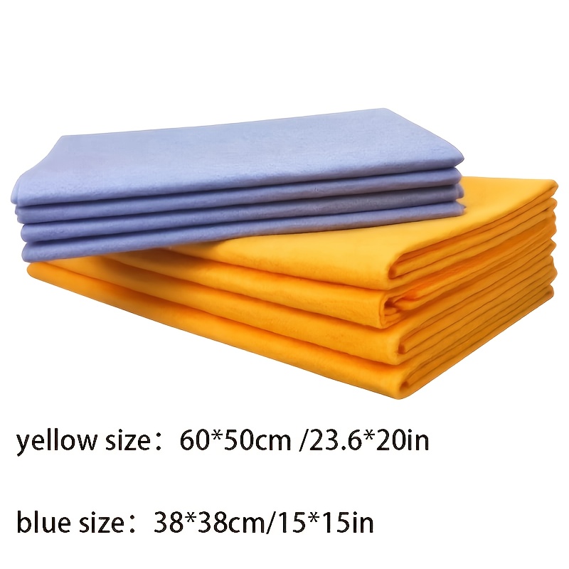 TEMU Set Of 4 -absorbent Cleaning Cloths, Perfect For Home Use, Versatile For Pets, Cars, And Kitchens