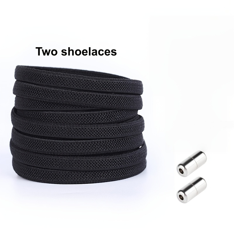 TEMU Lacci Senza Nodo Facili da Set da 4 Pezzi (2 Lacci + 2 Fibbie), Adatti per Sneakers, Scarpe Casual e Tutte le Scarpe che Richiedono Lacci.
