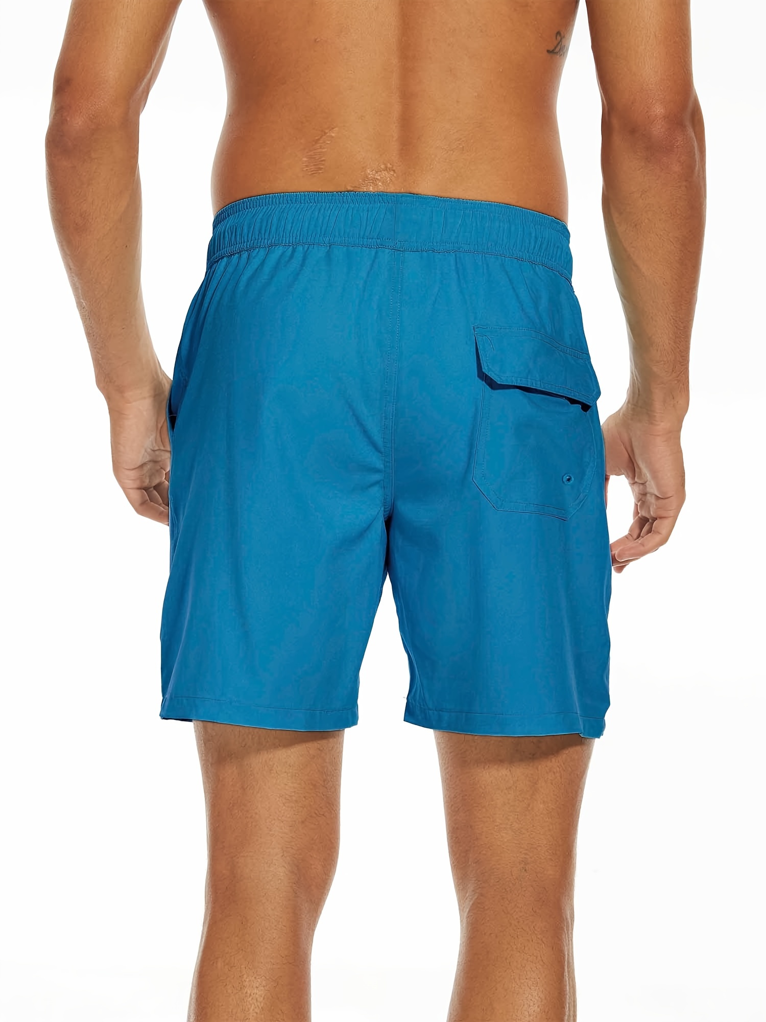 mens two   board shorts with pockets athletic quick dry slightly stretch drawstring workout shorts with assorted colors   1