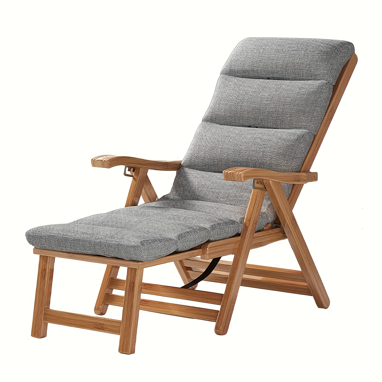 utomhus fällbar däckstol med utdragbart fotstöd kudde tålig - Temu Sweden