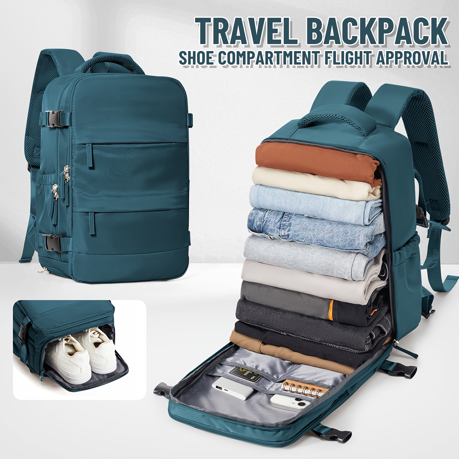 viaggio 40x30x20 cm dimensioni approvate sotto Temu Italy