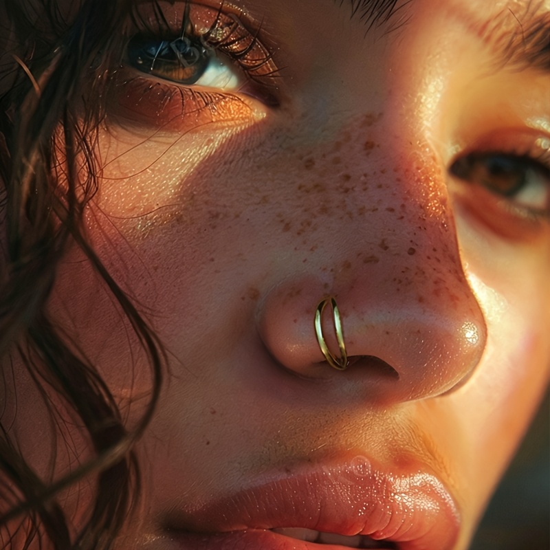 Minimalist 316 Stainless Steel Fake Nose Ring, Unisex