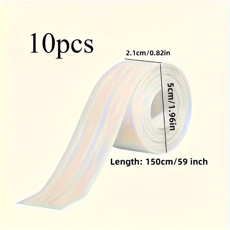 TEMU 10pcs " Caulking Strip" 10 Rolls And Moisture-proof Self-adhesive Toilet Caulking Strip-kitchen And Bathroom Sealant Tape-bathroom Tape To
