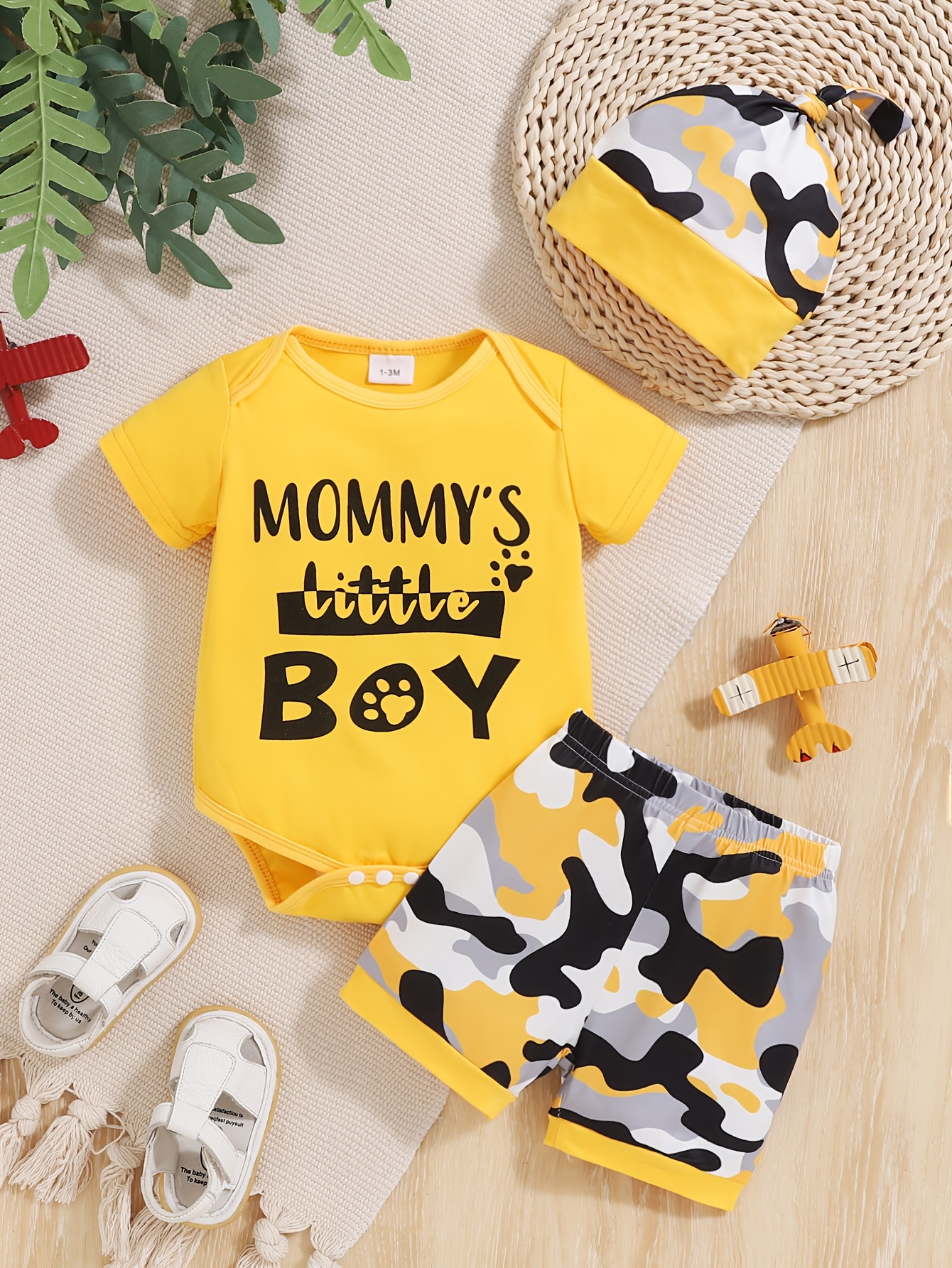 newborn baby boy yellow outfit