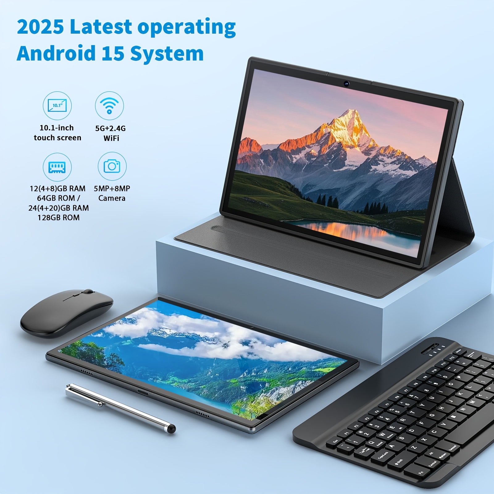 10.1 inch Android 15 Tablet