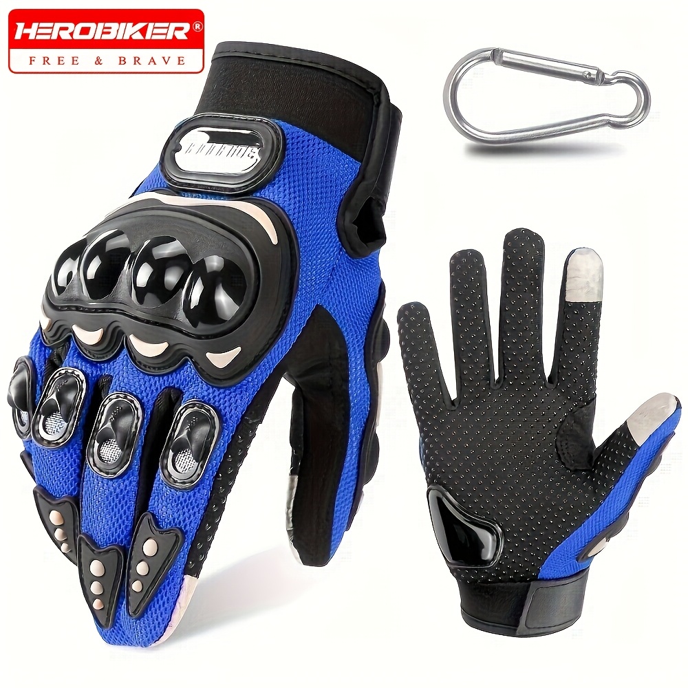 

Gants de Moto Respirants à Doigts Intégraux pour Écran Tactile, Accessoires de Sport Extérieur et de Course pour Hommes et Femmes