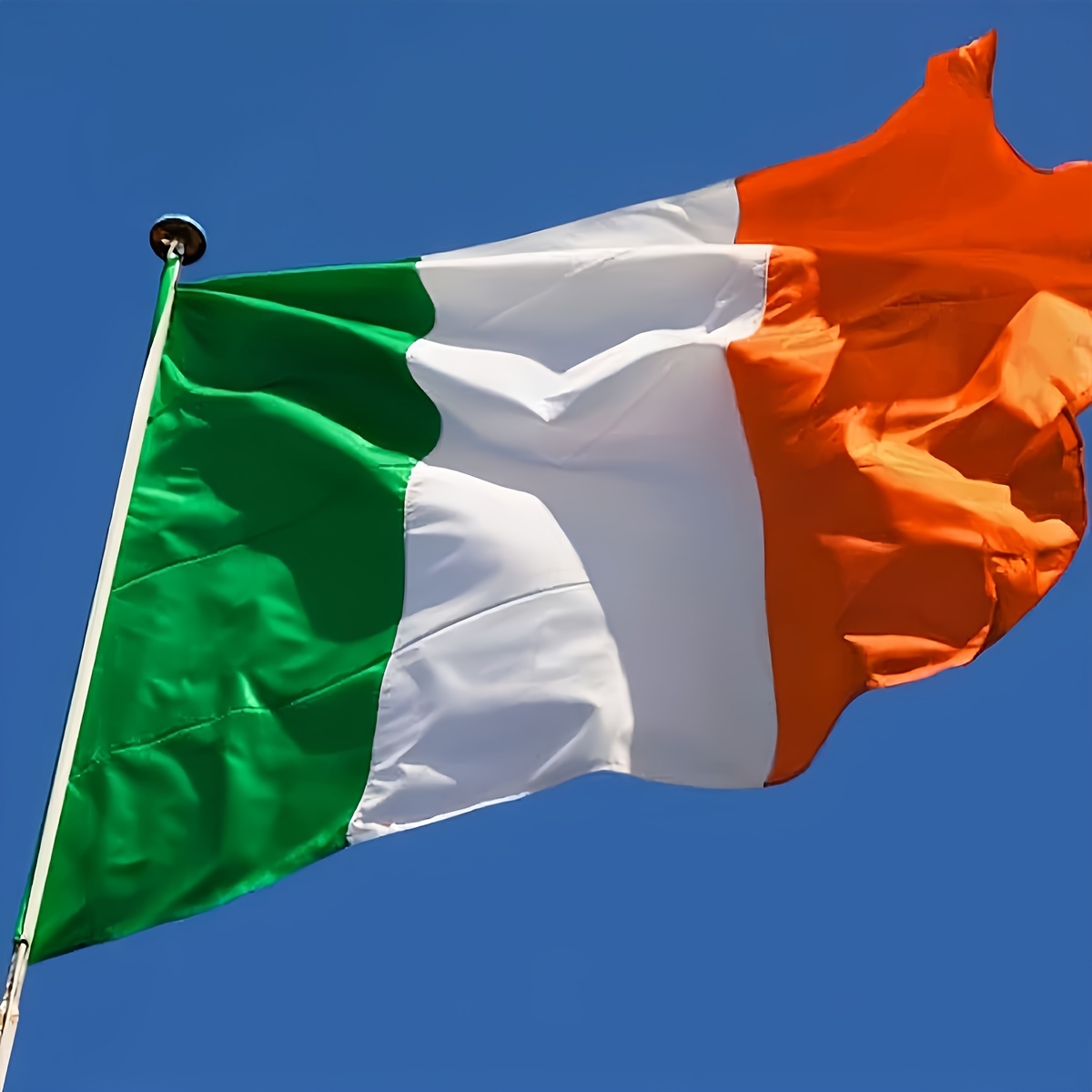 

1pc, Irish Flag, Bright Color With Polyester Material, 90*150cm, Can Be Used For Large Event, For Party And Decoration