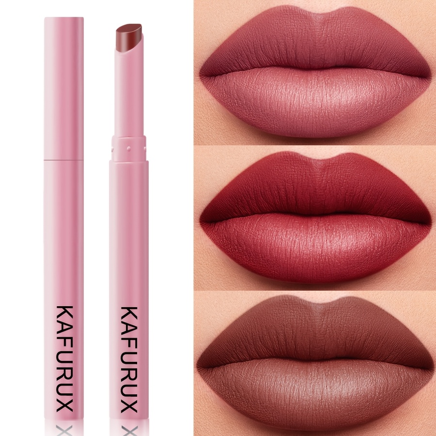 matte end non sticky lipstick   not oily   waterproof long   bright shades enhances lip   durable makeup convenient for travel