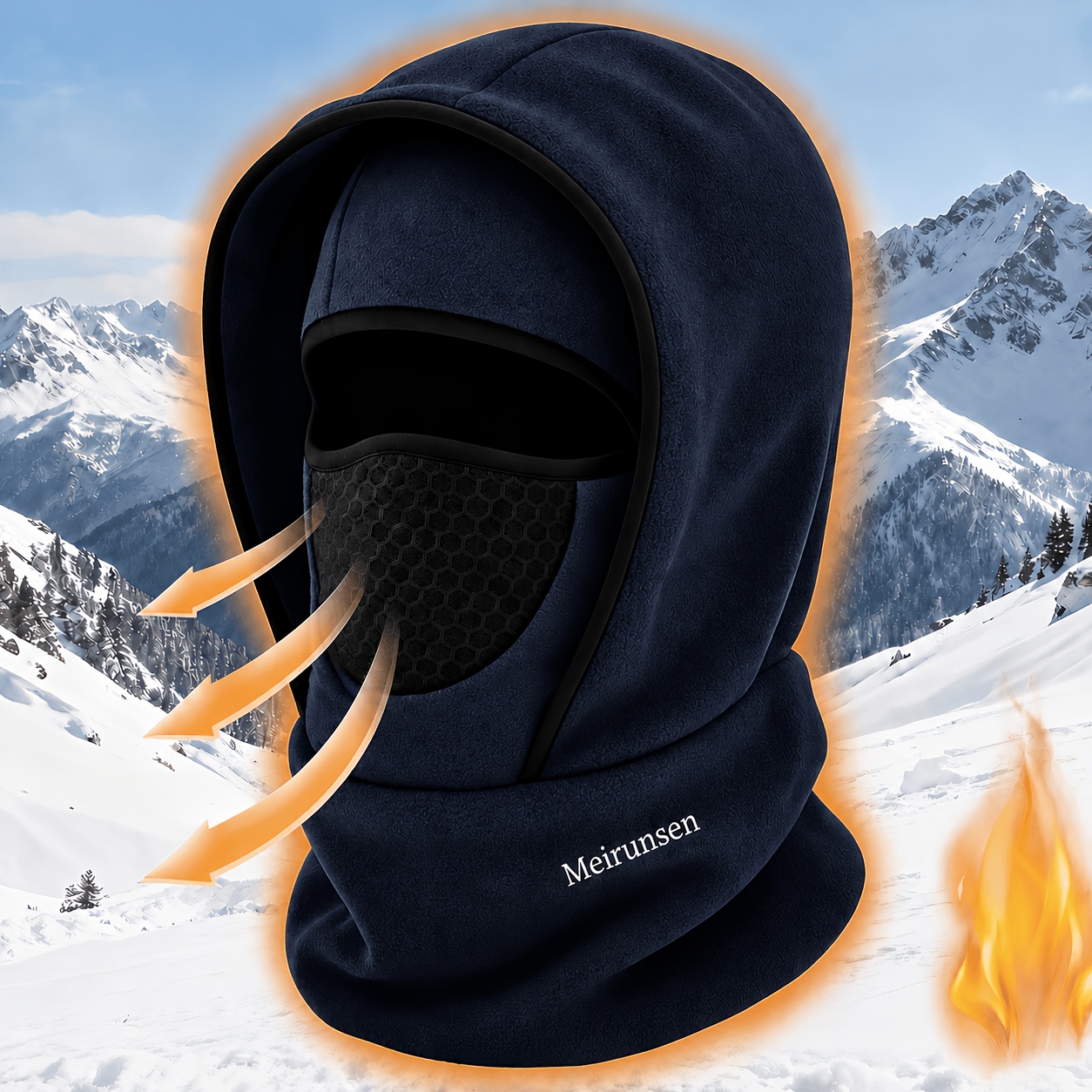 TEMU 1 stuk wintermuts met capuchon, uniseks met pluche voering en korte klep, stijlvolle nekbedekkende muts, casual hoofddeksel voor buiten voor