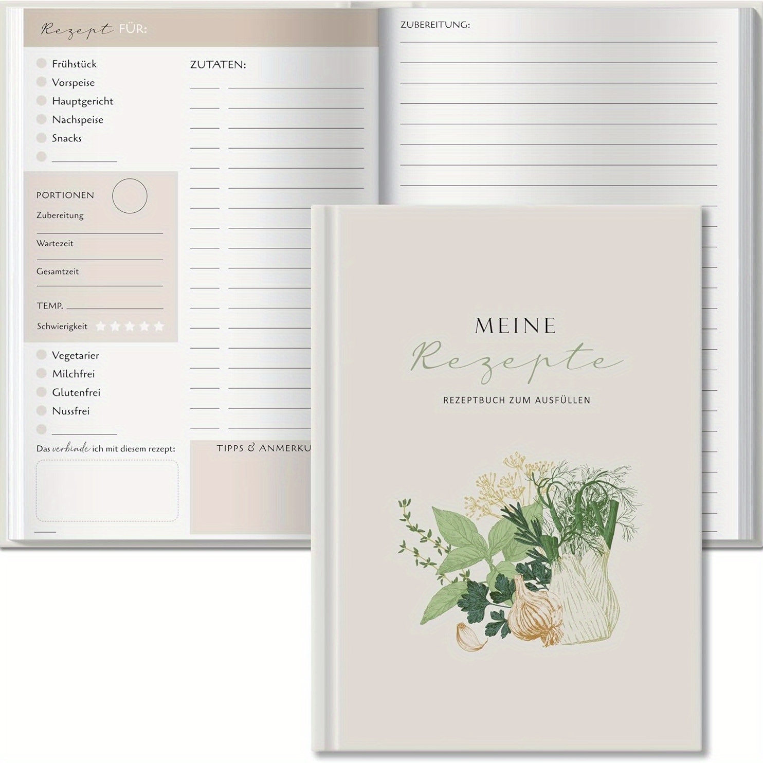 TEMU A5 Handwritten Recipe Book, Homemade Recipe Collection, A Book Containing 100 , A Recipe Book, Recipe/baking Book (fillable)
