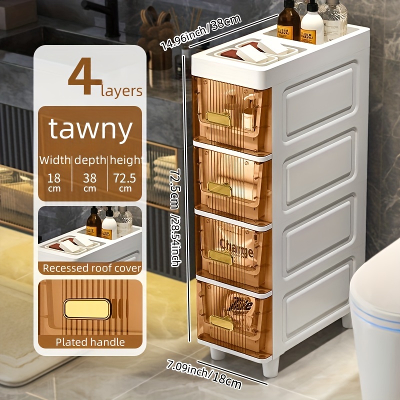 Organizer Cassetti 17 Pezzi Trasparente - Divisori Per Trucchi, Bagno E Ufficio