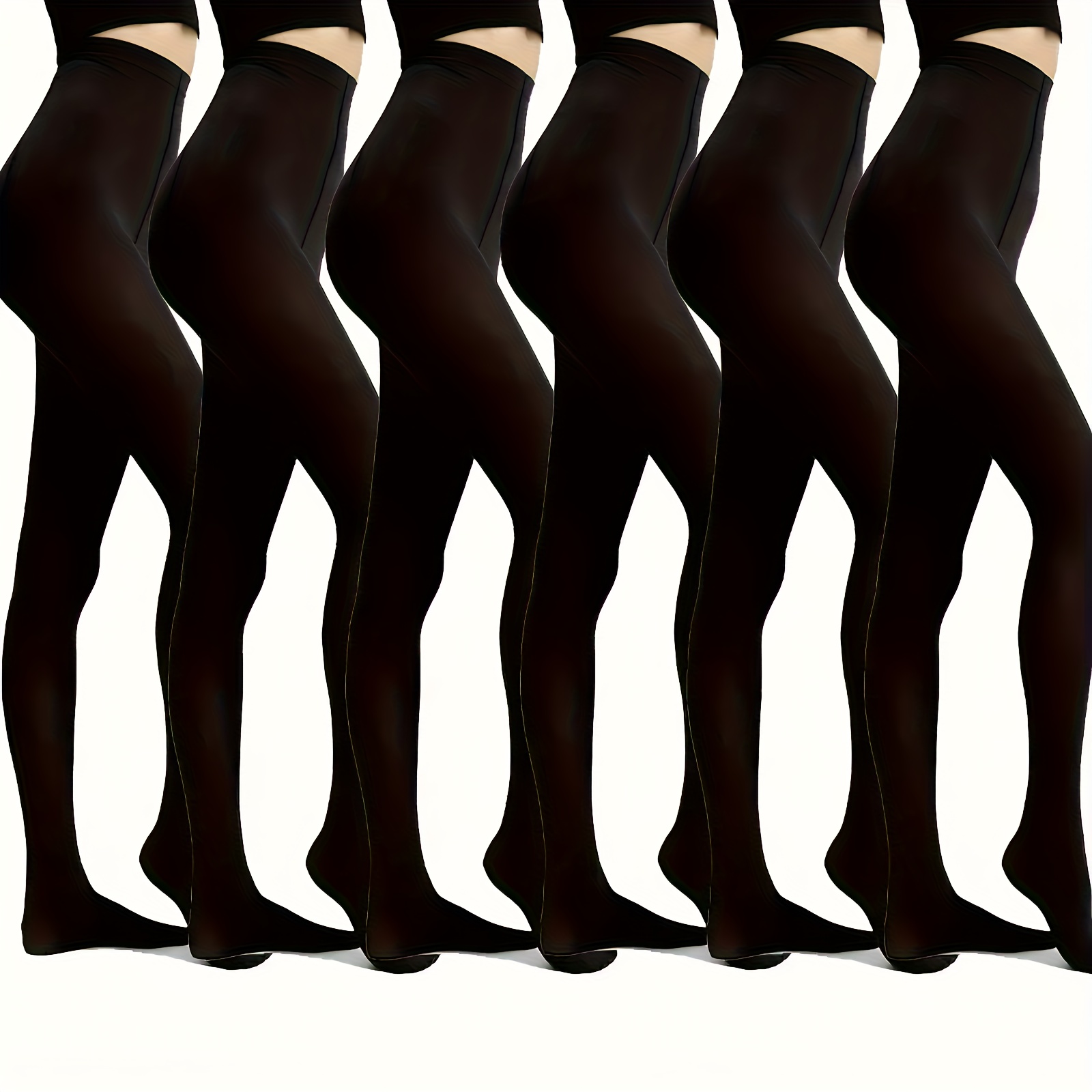 6-pack Women's Anti-hook Tights - Thin Striped Long Socks For Spring And Autumn, Hand Wash , Smooth For Casual Wear