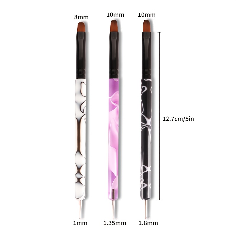 2-in-1 Dual Ended Nail Art Brush & Dotting Pen