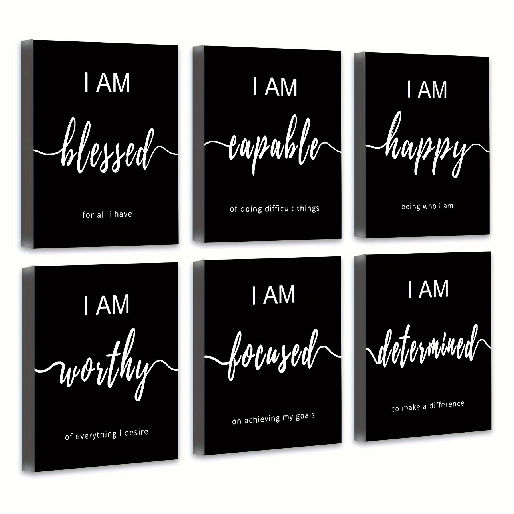 

Inspirational Wall Art Office Decor, Motivational Wall Art Prints For Office Bedroom Living Room Classroom, 8"x10", Framed