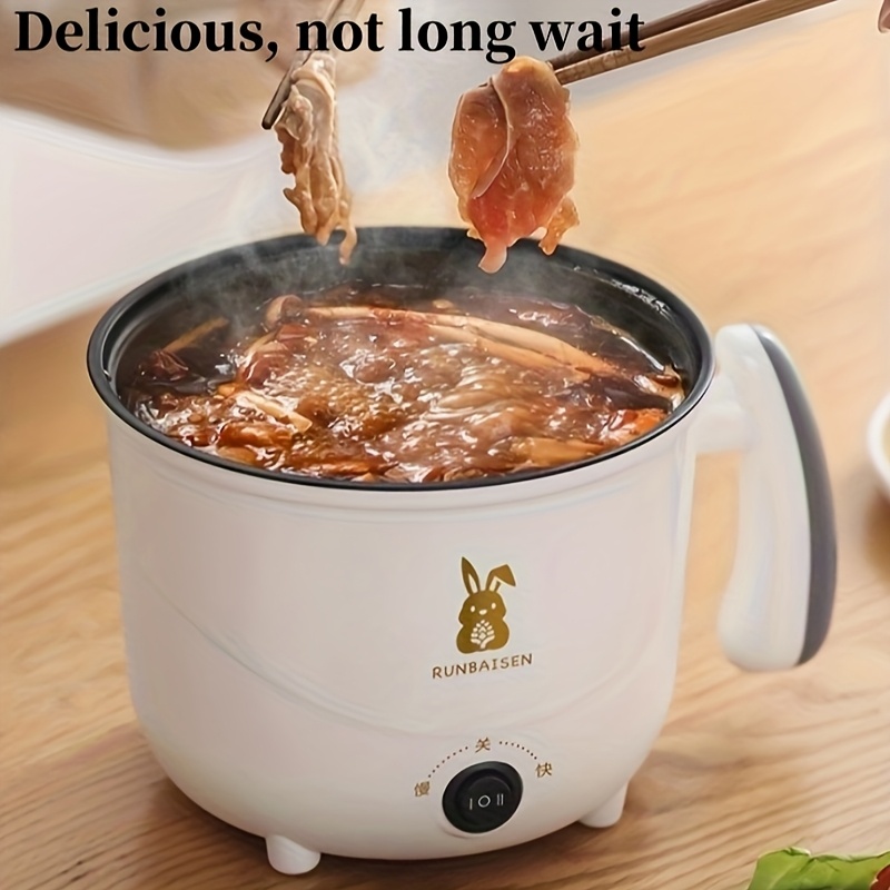 European Standard Portable Electric Multi-Function Cooker: Nonstick Frying Pan, Steamer & Pot for Boiling, Simmering, Hotpot, Camping, Picnics and Home Kitchen Use – Compact Design