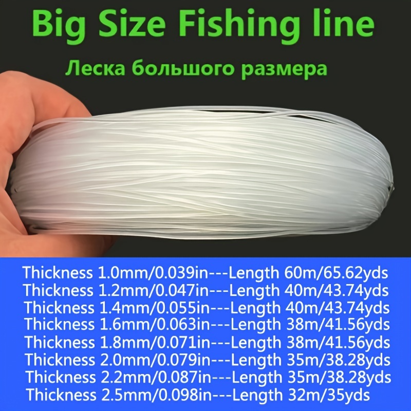 High Strength Nylon Line Transparent Sea Fishing Line - Temu