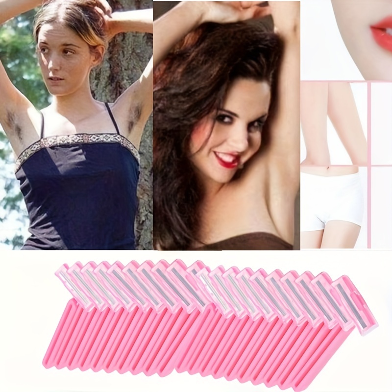 

20pcs/set Female Hair Removal Razors, Manual Shaving Razors, Summer Disposable Shaving Razors