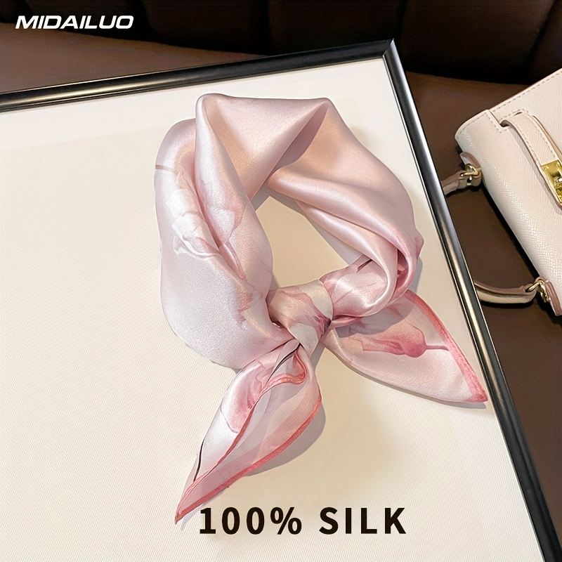 100% 20.87 * 20.87 Inch Breathable Square Scarf Decorative Square Scarf Elegant Accessory Non Stretchable Suitable For Outdoor Decorative Accessories