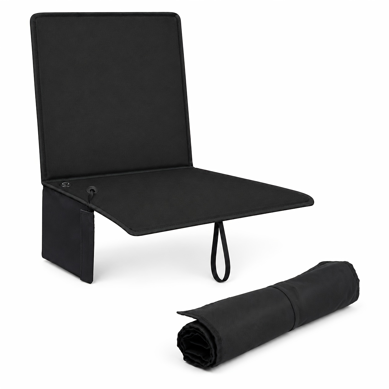 TEMU Cuscino Portatile, Schienale Caldo Invernale da Esterno; Design Pieghevole Ultra-, Alimentato da Power Bank USB, Regolazione della a 3 Livelli,