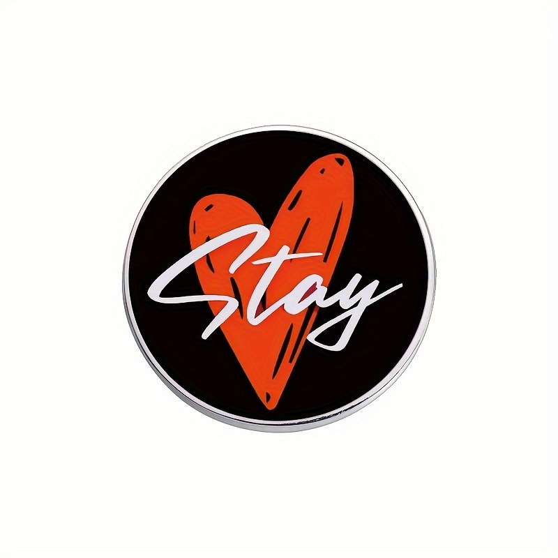 Chic Alloy 'stay' Pin Badge - Perfect For Hats, Backpacks & Apparel | Cute Fashion Accessory Gift For , Clothing Brooches, Jewelry Accessory