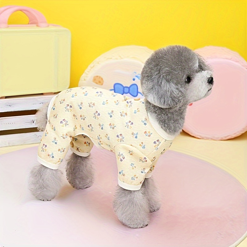 1pc Dog Pajama For Small Dogs Cozy Pet Clothes For A Good Night Sleep ...