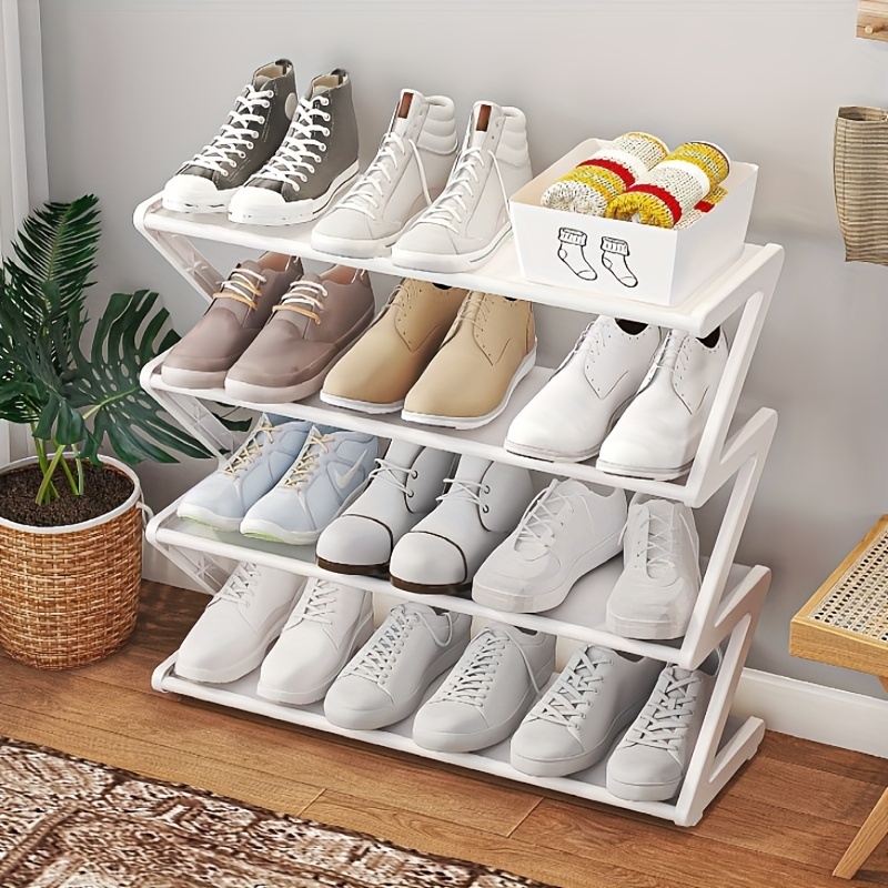 Zapatero/Estante de zapatos para niños, estante de zapatos de bambú  multicapa, estante simple para zapatos, dormitorio del hogar, estante de  zapatos a