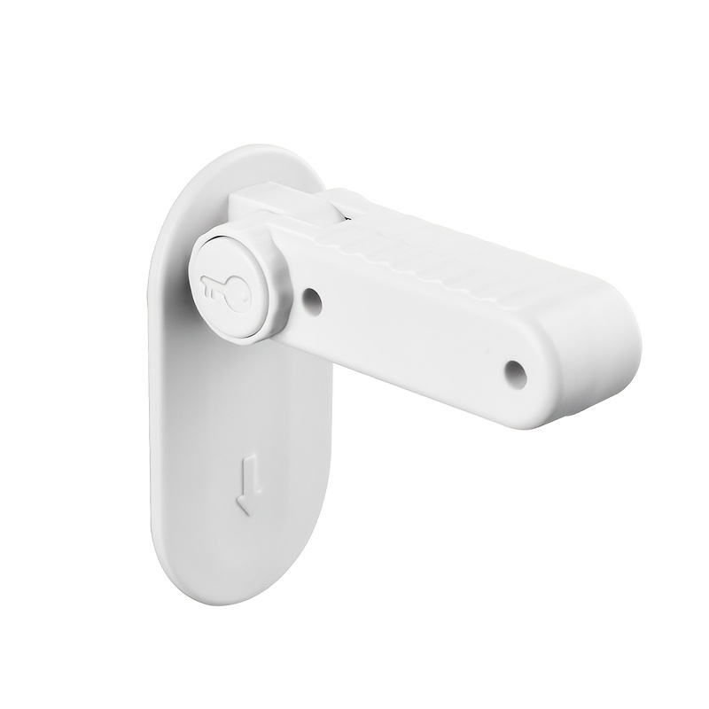 TEMU 1pc Yu Yi Installation Pet Door Handle Safety Lock. Safety Anti-open Door Lock Design. Home Punch-free Lock Artifact