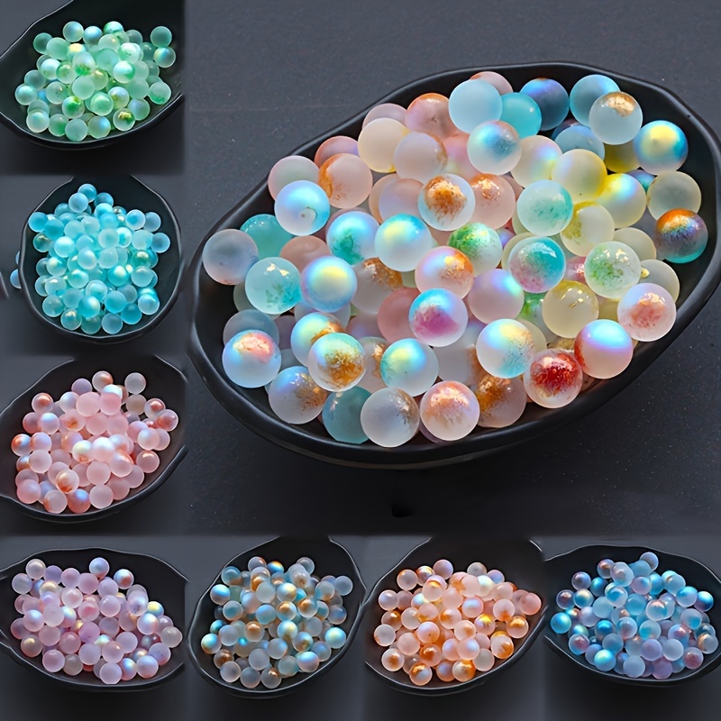TEMU "" 25/50pcs Starry Glass Marbles Set - Ideal For Home, Fireplace & Rv Decor Garden Decorations, Fireplace Decorations, Patio Decorations, Potted Plant Decorations (no Holes)