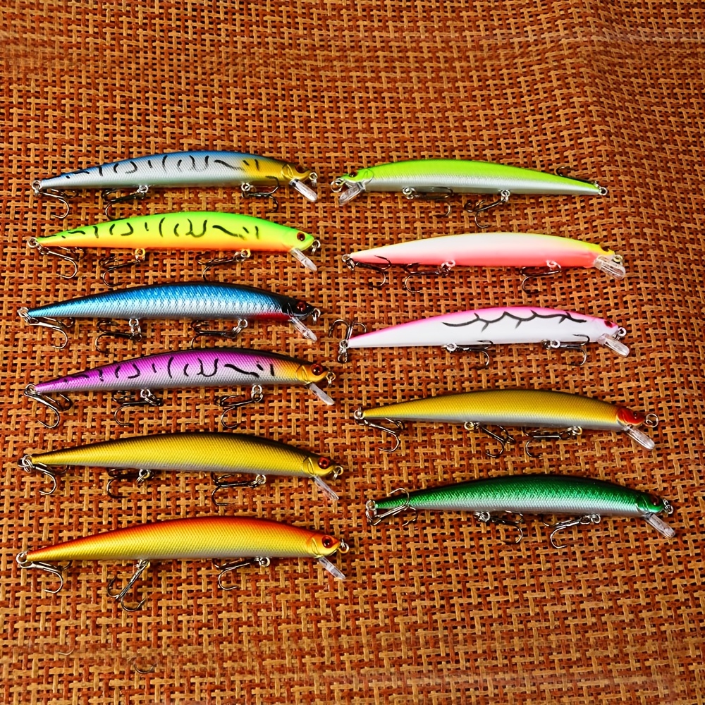 Image of 11pcs Big Laser Floating Minnow Fishing Lures Fishing Hard Bait Crankbaits Artificiais Wobbler Swimming Baits Topwater Baits