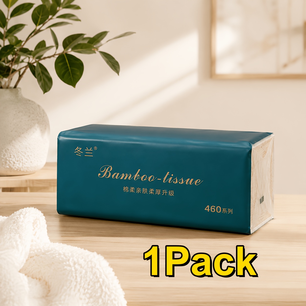TEMU 460 Feuilles de Mouchoirs Premium en Pâte Naturelle Absorbante, Teinture, Épaisseur 5 Plis, et pour , Double Sec et Humide , la Voiture, l'Hôtel